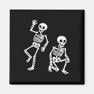 Subtle Anti Trump Hidden Message Dancing Skeleton Magnet