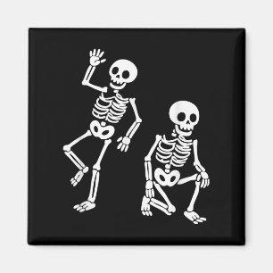 Subtle Anti Trump Hidden Message Dancing Skeleton Magnet