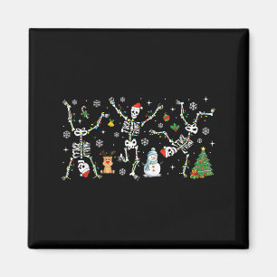 Subtle Anti Trump Hidden Message Dancing Skeleton Magnet