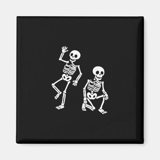 Subtle Anti Trump Hidden Message Dancing Skeleton  Magnet (Front)