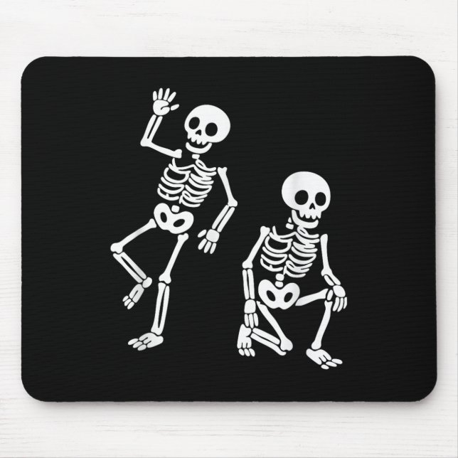 Subtle Anti Trump Hidden Message Dancing Skeleton  Mouse Mat (Front)