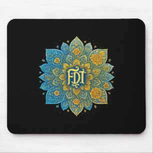 Subtle Anti-trump Mandala Design Feminist Shirt Wo Mouse Mat