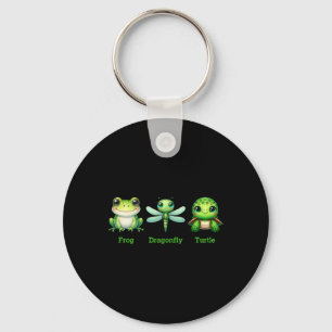 Subtle Anti-trump Political Humour Frog Dragonfly Key Ring