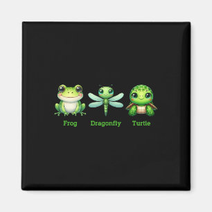 Subtle Anti-trump Political Humour Frog Dragonfly  Magnet