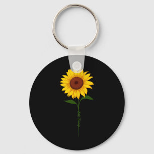 Subtle Anti Trump Shirt Sunflower Key Ring