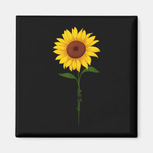 Subtle Anti Trump Shirt Sunflower Magnet