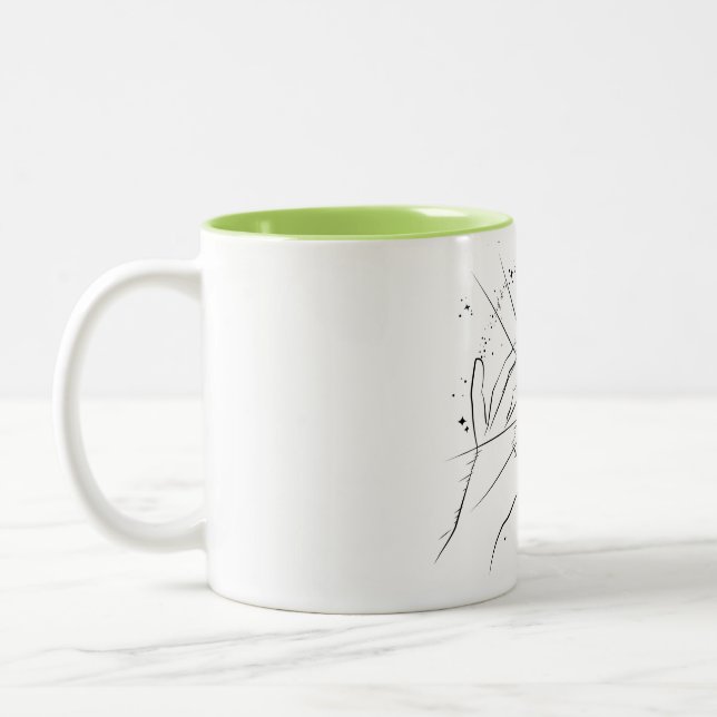 Subtle Atheopaganism Mug with Galaxy design (Left)