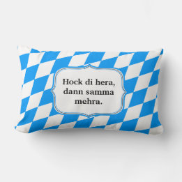 Subtle Bavarian on cotton Lumbar Cushion