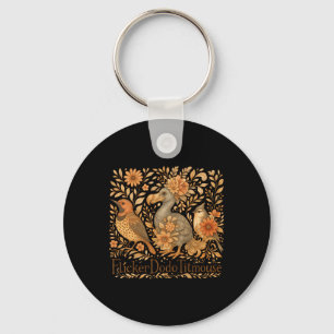 Subtle Birds Flicker Dodo Titmouse Trump Resist Bo Key Ring