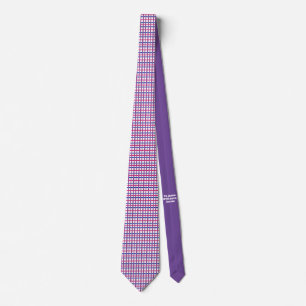 Subtle Bisexual Colours Plaid Tie