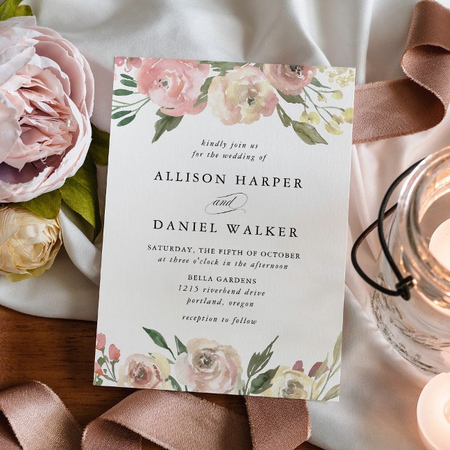 Subtle Blooms | Wedding Invitation (Creator Uploaded)