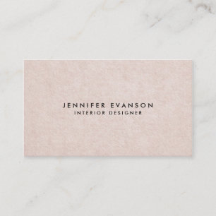 Subtle Blush Pink Elegant Paper Texture Business Card
