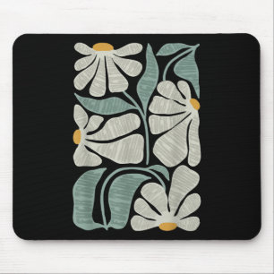 Subtle Boho Flowers Anti Trump, Kamala Harris Vote Mouse Mat
