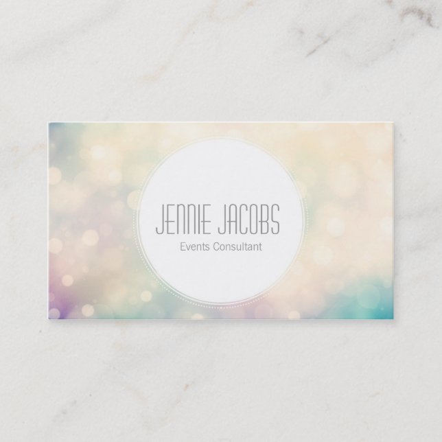 Subtle Bokeh Business Card (Front)
