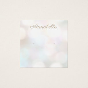 Subtle Bokeh Stud Earring Display Card
