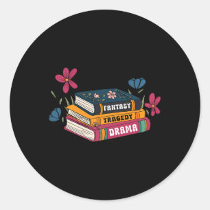 Subtle Book Anti Trump Shirt Book Fantasy Drama Tr Classic Round Sticker