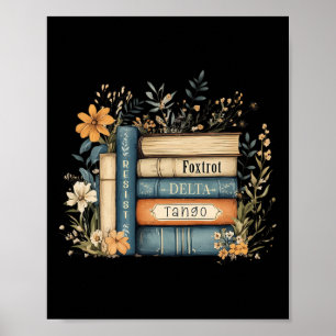 Subtle Book Anti Trump Women Book Loves Retro Funn Poster