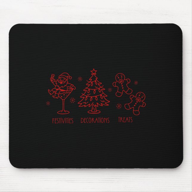 Subtle Christmas Hidden Message Funny Trump Xmas P Mouse Mat (Front)
