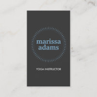 SUBTLE CIRCLE in BLUE/DK GRAY II Business Card