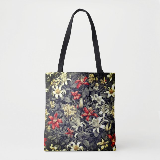 Subtle Colour Wild Honeysuckle Print Tote Bag (Front)