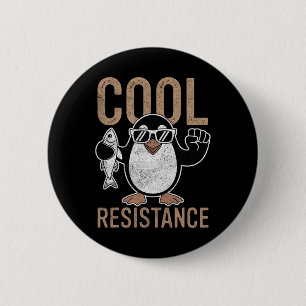 Subtle Cool Resistance Penguin Tariffs Protest Ant 6 Cm Round Badge