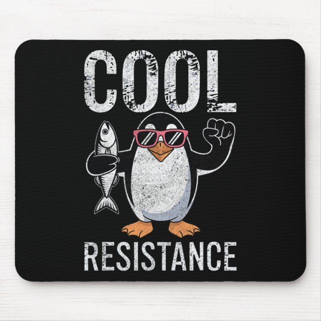 Subtle Cool Resistance Penguin Tariffs Protest Ant Mouse Mat (Front)