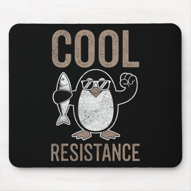 Subtle Cool Resistance Penguin Tariffs Protest Ant Mouse Mat (Front)