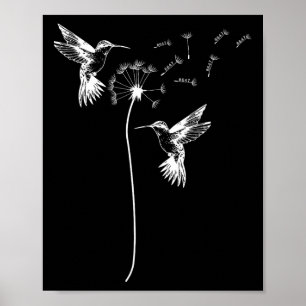 Subtle Dandelions Anti Trump Funny Sunflower Anti Poster