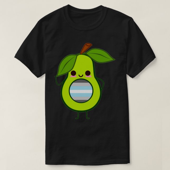 Subtle Demiboy Avocado demiboy avocado T-Shirt (Design Front)
