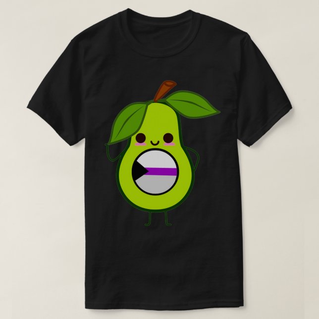 Subtle Demisexual Avocado demisexual avocado demis T-Shirt (Design Front)