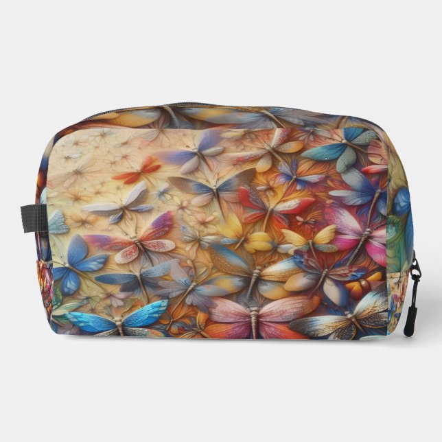 Subtle Dragonflies Dopp Kit (Front)