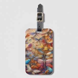 Subtle Dragonflies Luggage Tag