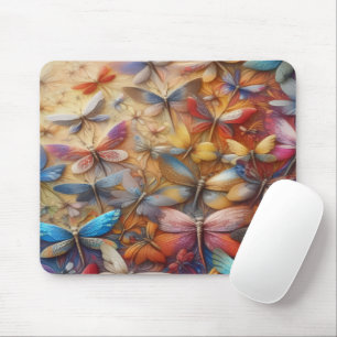 Subtle Dragonflies Mouse Mat