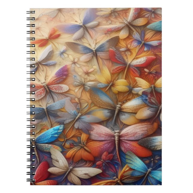 Subtle Dragonflies Notebook (Front)