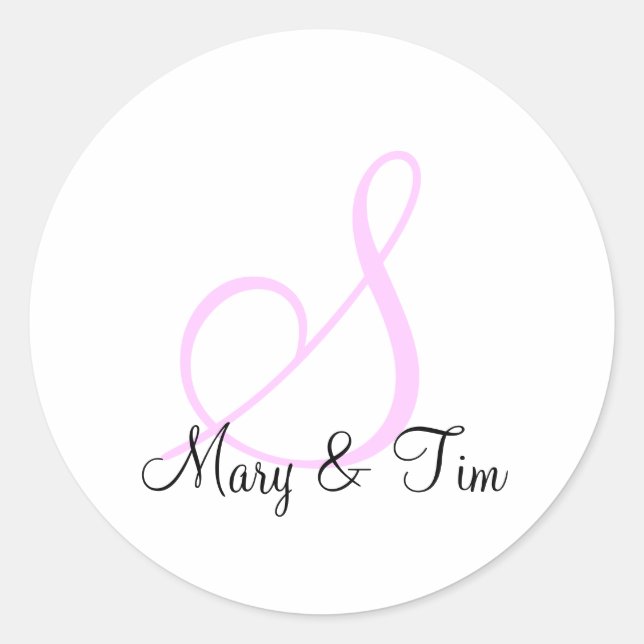 Subtle Elegance Classic Round Sticker (Front)