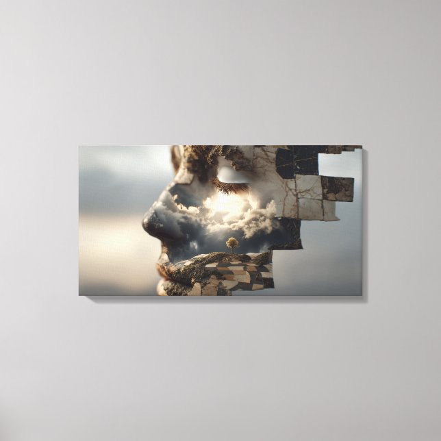 subtle emergence  canvas print (Front)
