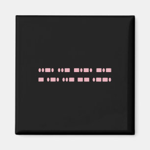 Subtle F--k Trump Morse Code Anti-mega Feminist Ri Magnet