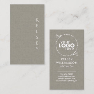 Subtle Fabric Elegant Logo Business Card