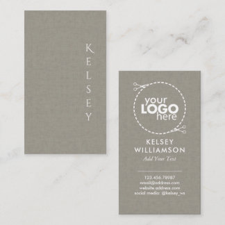 Subtle Fabric Elegant Logo Business Card