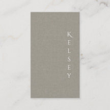 Subtle Fabric Elegant Photo Business Card
