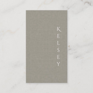 Subtle Fabric Elegant Photo Business Card