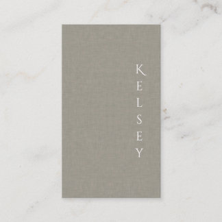 Subtle Fabric Elegant Photo Business Card