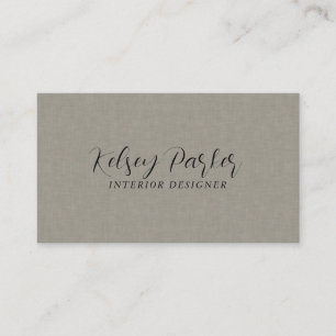 Subtle Fabric Texture Customisable Business Card