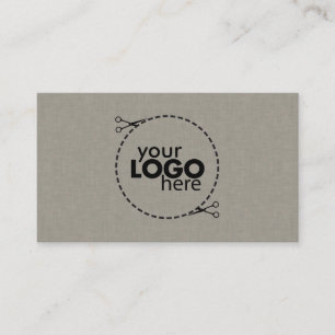 Subtle Faux Fabric Texture Business Card