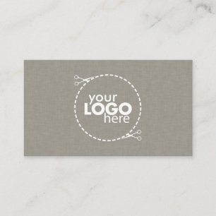 Subtle Faux Fabric Texture Business Card