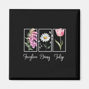 Subtle Floral Anti Trump Resist Protest Foxglove D Magnet