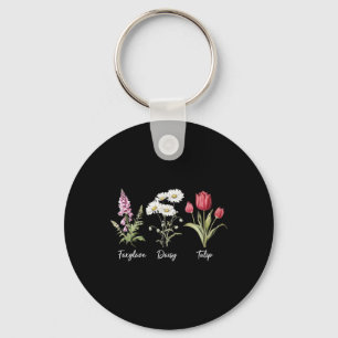 Subtle Floral Anti Trump Shirt Flowers Foxglove Da Key Ring