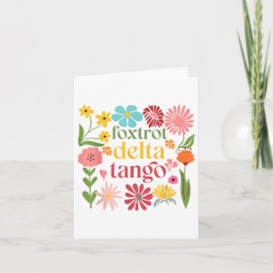 Subtle Floral Trump Resist Shirt Flowers Foxtrot D Card