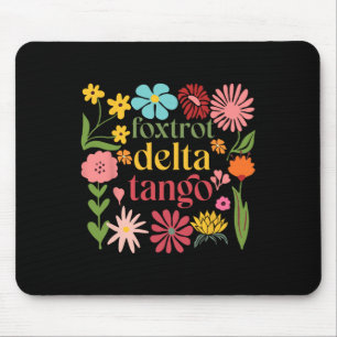 Subtle Floral Trump Resist Shirt Flowers Foxtrot D Mouse Mat