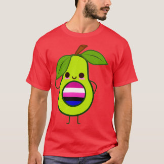 Subtle Genderfluid Avocado genderfluid avocado gen T-Shirt